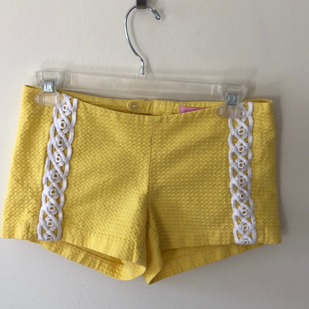 Lilly Pulitzer yellow shorts